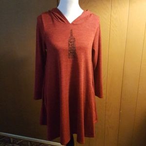 Sweater hoodie dress